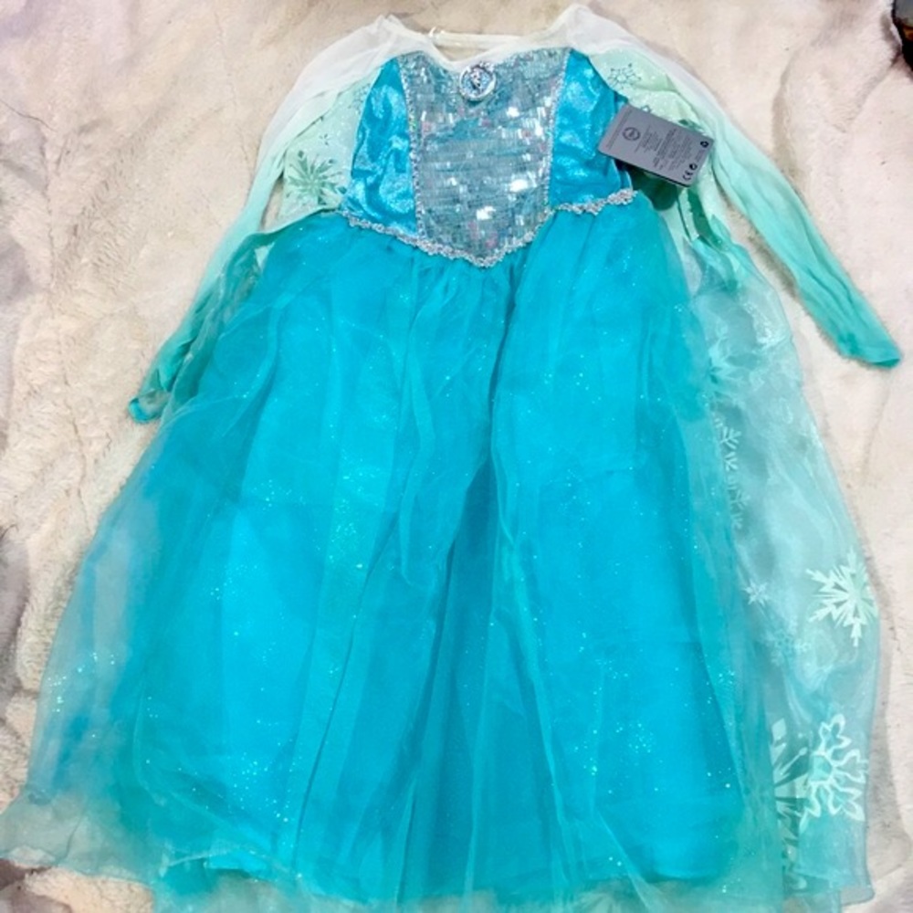New Disney Frozen Princess Dress gown 7 8 Girls